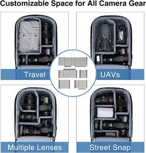 Mochila para cámara de muestra gratuita, bolsa para cámara de fotografía DSLR/SLR/sin espejo de 15-16 pulgadas, estuche rígido impermeable - Product Image 2