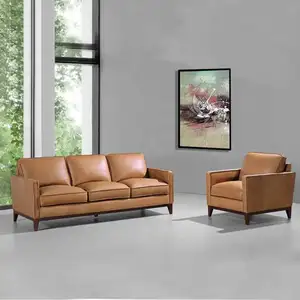 Bruine Sofa Nordic Ruang Tamu Salon Design En Tissu 2 3 Seat Set Meubels Woonkamer 2023 Lederen Bank