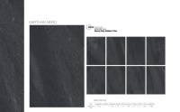 Earthan Nero 600x900mm Carreaux de porcelaine d'extérieur 20mm Heavy Duty pour maison moderne et véranda
