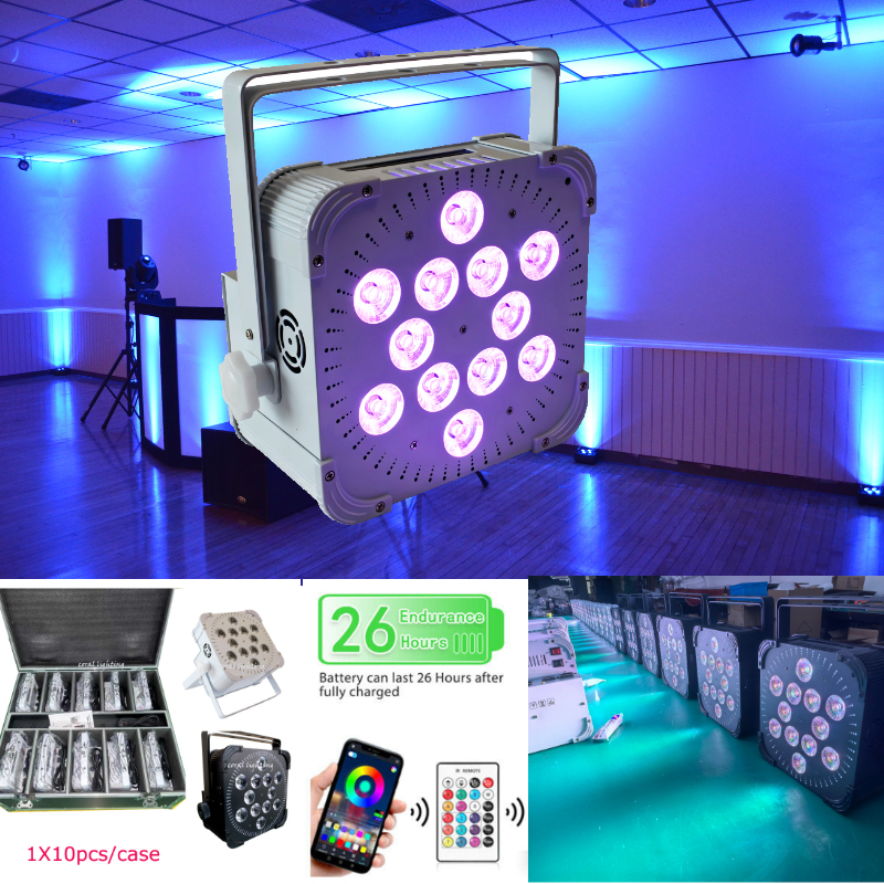 Hot Selling 12X18w Mini Dj Led Battery Par Light for Wedding