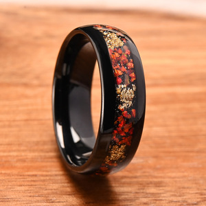 Bagues d'incrustation de pierres précieuses en carbure de tungstène pur 4/8mm Design classique de couple pour hommes femmes Mode créative Anneaux de mariage marocains - Product Image 6