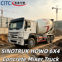 Camion malaxeur à béton SINOTRUK HOWO 6X4 pour le transport de ciment, avec tambour renforcé et dispositif de protection pour une utilisation sécurisée