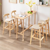 Mobilier de restaurant moderne dossier en bois comptoir de pub en métal tabouret de bar chaises haute cuisine tabouret de bar