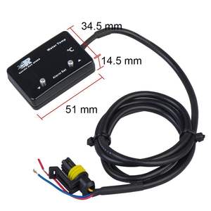 12 v Dc อัตโนมัติดิจิตอลอุณหภูมิน้ําสีแดงจอแสดงผลสแควร์น้ําอุณหภูมิ Skyline WRX Evo MPS 1/8 NPT เซ็นเซอร์ - Product Image 3