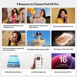 (Original Nouveau) OPPO Find X9 Pro Hasselblad 200 millions de pixels, objectif téléobjectif ultra-clair, processeur octa-core, écran AMOLED 4K, autonomie de batterie longue durée - Product Image 4