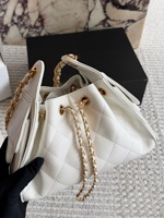 Sac à bandoulière de luxe pour femme 2026 – Sac seau hobo tendance en cuir de vachette à motif géométrique avec cordon de serrage – Personnalisation OEM ODM