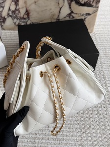 <span class=keywords><strong>Borsa</strong></span> a Spalla Premium da Donna 2026, Elegante <span class=keywords><strong>Borsa</strong></span> a Secchiello in Pelle di Vacchetta con Motivo Geometrico e Chiusura a Coulisse, Personalizzabile OEM ODM - Product Image 2