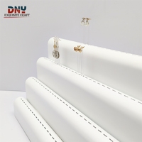 Support d'exposition pour boucles d'oreilles à plusieurs niveaux avec logo personnalisé en gros pour bijoux de perçage, bijoux de corps