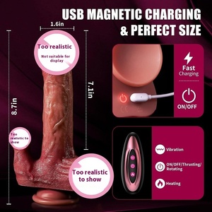 Heiß verkaufter elektrischer Dildo der Marke ZA für Frauen G-Punkt-Vibrator mit zungen lecken der Simulation Weicher IPX5 wasserdichter gefälschter <span class=keywords><strong>Penis</strong></span> - Product Image 2