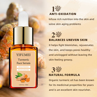 Vente en gros OEM Naturel Taches de rousseur Éclat Pigmentation de la peau Végétalien Blanchiment du visage Taches brunes du visage Élimination de l'acné Vitamine C Sérum au curcuma