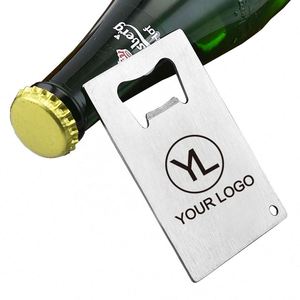 Abridor de Botellas de Acero Inoxidable Delgado y Portátil con Logotipo Personalizado para Regalos en Eventos al Aire Libre - Product Image 1