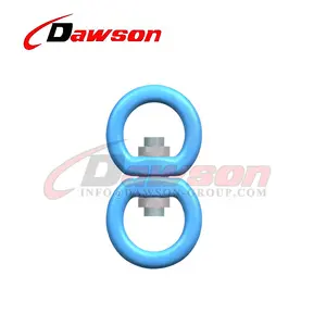 Double Swivel with Round Eyes, Aluminum Swivel Double Eye Hook