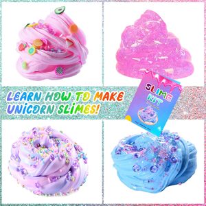 Kit de slime scintillant pour enfants, avec support OEM/ODM, jouets anti-stress, slime croquant, cubes de mousse scintillante, slime pour fêtes - Product Image 1