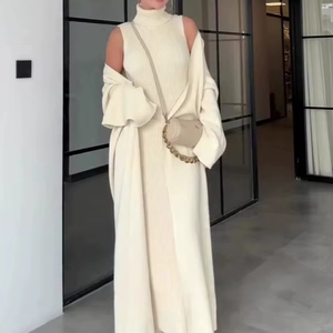 Completo Autunnale Elegante e Comodo con Maglione a Maniche Lunghe e Gonna Lunga per <span class=keywords><strong>Donna</strong></span> - Product Image 5