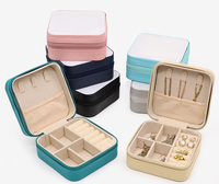 Étui à bijoux personnalisé en cuir PU par sublimation, impression par transfert thermique, cadeaux originaux