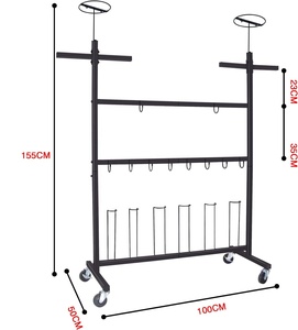 Thể Thao Hiện Đại Thiết Bị Lưu Trữ Giá Hiển Thị Đứng Nhà Để Xe Cửa Hàng Sàn Bóng Bầu Dục Mũ Bảo Hiểm Ice Hockey Stick Găng Tay Kim Loại Khô Giá - Product Image 2