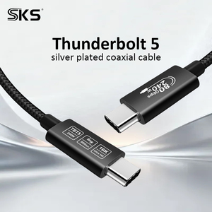 Câble USB4 80 Gbps 240 W en nylon tressé Type C vers Type C, charge <span class=keywords><strong>rapide</strong></span>, transfert de données haute vitesse pour mobile et ordinateur portable - Product Image 4