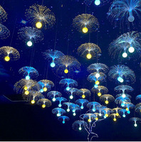 Lampes décoratives LED en forme de méduse, ballons décoratifs pour l'aménagement paysager extérieur, lumières décoratives