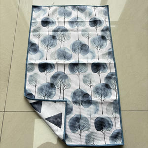 Салфетка кухонная Lihe из микрофибры с вафельной текстурой, современный цветочный принт, однотонный и клетчатый дизайн, для дома, столовой и кухни - Product Image 3