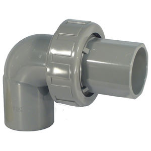 Conector/Acoplador de Codo Prefabricado de 90 Grados sin Herramientas Kansaikako para Tuberías de PVC con Junta Tórica, Modelo P38-002, Tamaño de Puerto 30A - Product Image 1