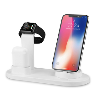 3 en 1 de carga inalámbrica <span class=keywords><strong>cargador</strong></span> de inducción para <span class=keywords><strong>iPhone</strong></span> 11 XS Max <span class=keywords><strong>XR</strong></span> Airpods <span class=keywords><strong>Apple</strong></span> Watch 2 en 1 muelle de la estación - Product Image 2