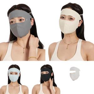 Masque de protection solaire intégral respirant en soie anti-UV pour femme, idéal pour le cyclisme – Voile fin de protection solaire estival – Vente en gros fabricant - Product Image 3
