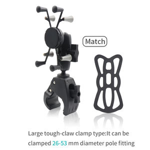 Soporte de teléfono con base para lámpara, para bicicleta, motocicleta y cinta de correr, con micrófono - Product Image 4