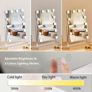 Docarelife hiện đại nội thất nhà kính trắng phòng ngủ trang điểm bàn tủ quần áo Salon tường trang trí LED lớn lớn mặc quần áo gương - Product Image 6