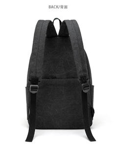 Custom 2024 Custom Lzed Logo Printed Canvas Shoulder <b>Backpack</b> Durable Business <b>Laptop</b> <b>Backpack</b> - Product Image 5