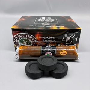 100 Pezzi/Scatola Carbonella Nera Rotonda in Legno di Frutta per Narghilè - Accessori Narghilè all'Ingrosso - Product Image 3
