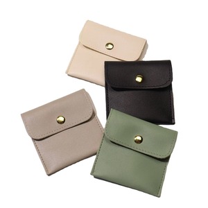 Mini Bolsa de Joyería de Cuero PU de una Sola Pieza con Hebilla para Guardar y Proteger Collares, Anillos y Pendientes, Tipo Exhibidor - Product Image 1