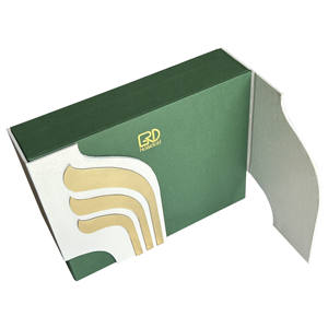 Caja de Regalo de Perfume de Lujo ROGOOD <span class=keywords><strong>con</strong></span> Doble Puerta, Cierre Magnético y Detalles en Dorado, Personalizable <span class=keywords><strong>con</strong></span> Inserto de Terciopelo EVA P2149 - Product Image 3