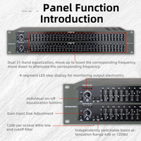 Ecualizador Gráfico de Audio BHA 23 Dual de 31 Bandas, Procesador de Sonido Profesional con Reducción de Ruido para Escenarios, KTV y Equipos de Audio en Vivo