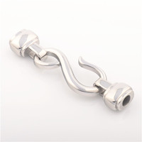 Fermoir à boucle pour Bracelets en cuir, en acier inoxydable de 6mm, vente en gros