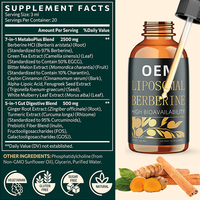 Greenpie OEM Berberine Capsules, Complément Alimentaire à Base d'Extrait Herbal Complexe HCL, Usage Adulte, Déconseillé aux Femmes Enceintes