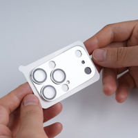 Film de protection d'objectif en métal, haute définition et résistant aux rayures, pour iPhone 16 Pro Max