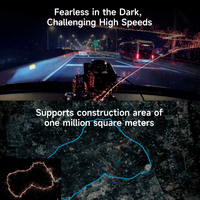 Hone Aurora LiDAR Kit Modul elektronik, teropong penglihatan IMU AI jangkauan 40M 1.000m2 Area ROS Robot SLAM 3D Sensor pemetaan