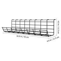Support de rangement suspendu pour tournevis en acier, panier de rangement en métal pour câbles d'ordinateur de bureau, organisateur de bureau, étagères, table