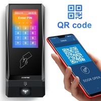 Lecteur de cartes d'accès NFC étanche avec scanner de codes QR WiFi GSM pour la gestion du temps de présence des employés