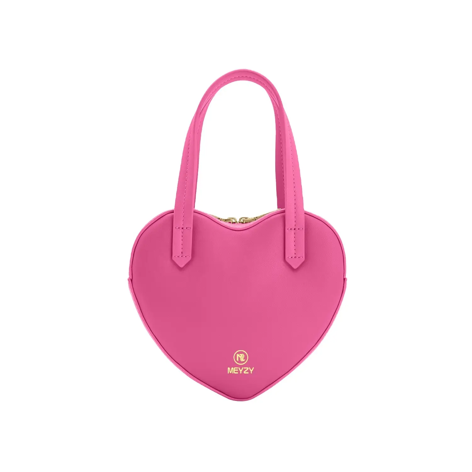 Unique Design Your Own Leather Shoulder Heart Shape Handbags For Women Custom Logo Bags