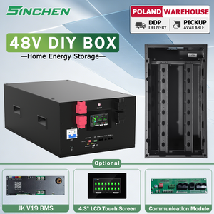กล่องแบตเตอรี่เปล่า 48V สำหรับประกอบเอง พร้อมระบบจัดการแบตเตอรี่ JK V19 BMS สำหรับเก็บพลังงานแสงอาทิตย์ที่บ้าน แบบเรียงซ้อนได้ แบตเตอรี่ Lifepo4 จัดส่งเร็วจากโปแลนด์ - Product Image 1