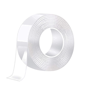 Cinta Adhesiva de Doble Cara de Alta Viscosidad para Alfombras y Tapetes, Gel Acrílico Activado por Agua, Lavable y Transparente - Product Image 1