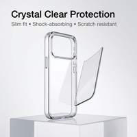 Funda Ecológica 2 en 1 para 17 Pro Max, Anti-Huellas, Transparente Mate, Resistente a Impactos, Fabricada con TPU y PC Reciclados