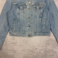 Veste en jean vintage délavée coupe oversize et carrée, avec logo personnalisé, haute qualité, streetwear décontracté pour homme, col à revers, boutonnée