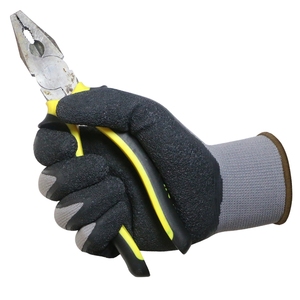 ถุงมือโพลีเอสเตอร์ ENTE SAFETY กันลื่นเคลือบยางลาเท็กซ์ สำหรับงานอุตสาหกรรม ก่อสร้าง ทำสวน ถุงมือป้องกันเพื่อความปลอดภัยทั่วไป - Product Image 1