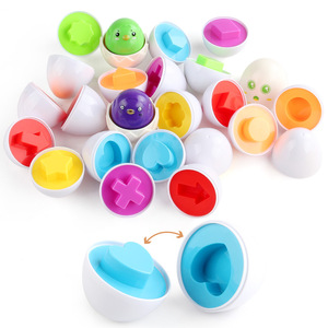 Juego de <span class=keywords><strong>Huevos</strong></span> de Pascua para Viajar, Juguete Educativo Montessori para Desarrollar la Motricidad Fina, Juego de <span class=keywords><strong>Huevos</strong></span> para Reconocer Formas y Colores para Niños Pequeños - Product Image 2