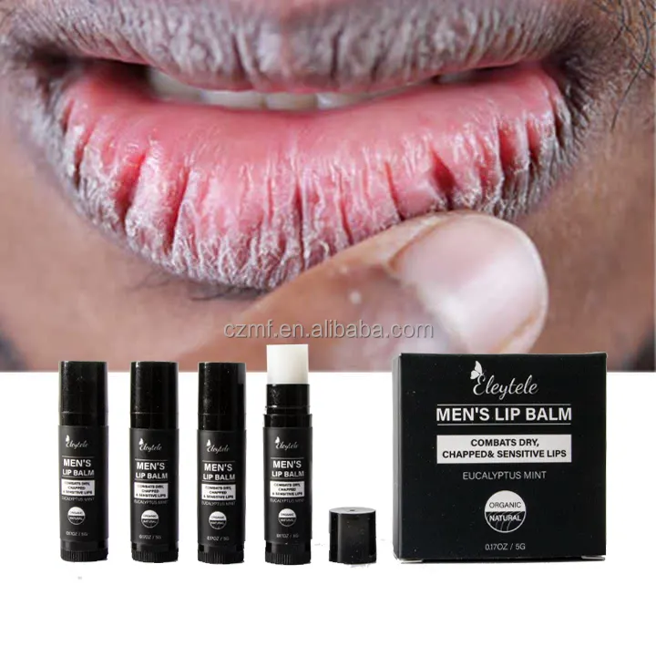 Bálsamo labial para hombres de etiqueta privada Spf brillo vegano hidratante maquillaje orgánico reparación protección solar Mini bálsamo labial Stick Set