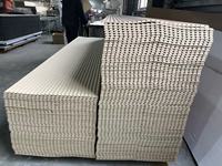 Panneaux muraux 3D en MDF super flexibles, chêne blanc/noyer noir, bois rainuré