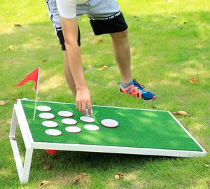 Entraîneur de déchiquetage de golf en bois pour sacs de sable, dispositif de pratique et d'écaillage de <span class=keywords><strong>cornhole</strong></span> de golf - Product Image 4