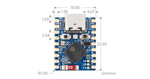 Waveshare ESP32-S3-Zero-M-SKU-25517, Mini Placa de Desarrollo ESP32-S3, Basada en <span class=keywords><strong>el</strong></span> Procesador de Doble Núcleo ESP32-S3FH4R2 - Product Image 2